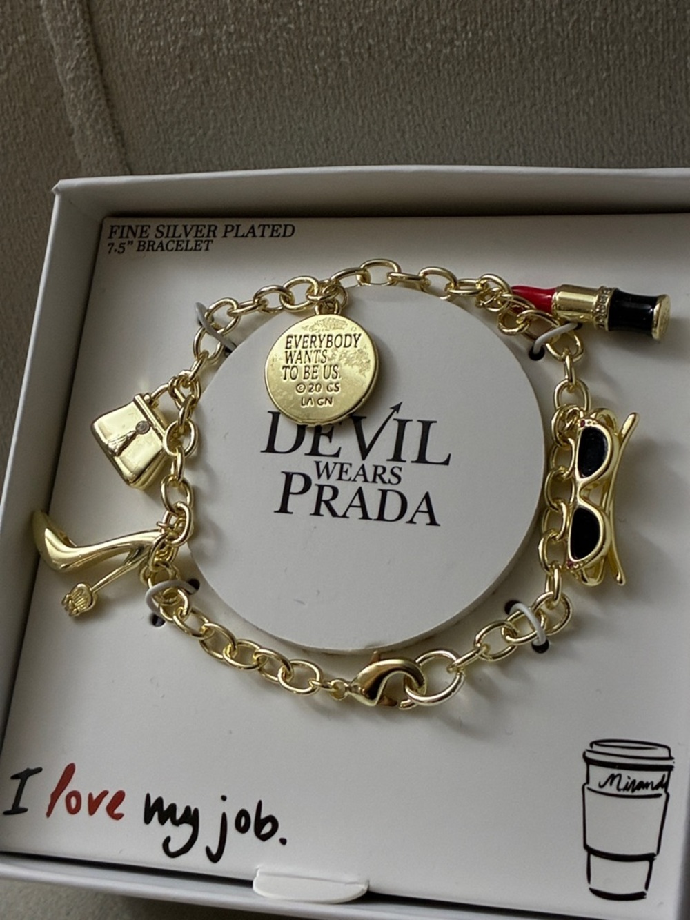 24HR DROP ⬇️ The devil wears Prada charm bracelet - Picture 7 of 9